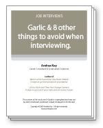 Garlic & 8 other things to avoid when interviewing.