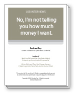 No, I'm not telling you how much money I want.